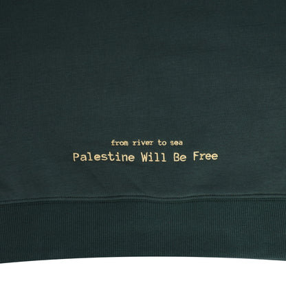 Palestine Hoodie - Dark Green