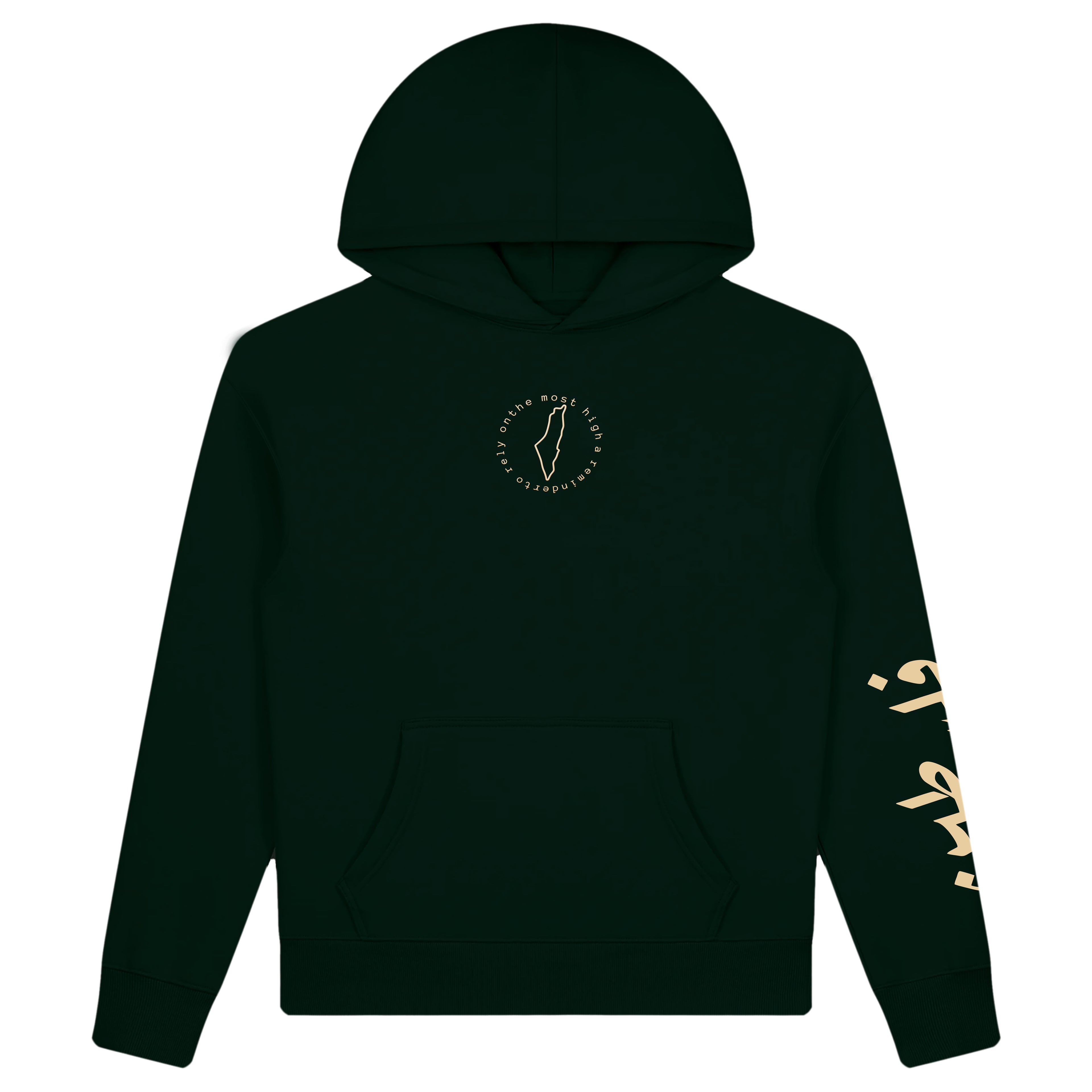 Palestine Hoodie - Dark Green